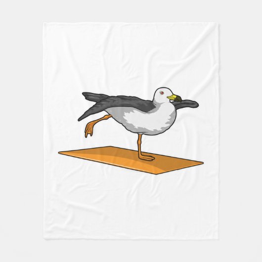 Seagull Yoga Mediation Fitness Fleecedecke (Vorderseite)