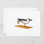 Seagull Yoga Mediation Fitness Postkarte (Vorne/Hinten)