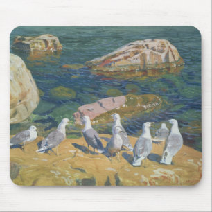 Seagulls, 1910 mousepad