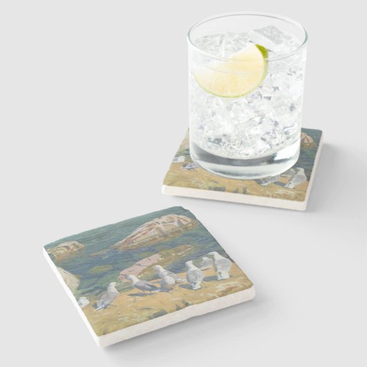 Seagulls, 1910 steinuntersetzer (Seitenansicht)