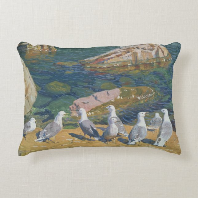 Seagulls, 1910 zierkissen (Vorderseite)