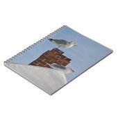 SEAGULLS auf dem DachNotebook Notizblock (Linke Seite)