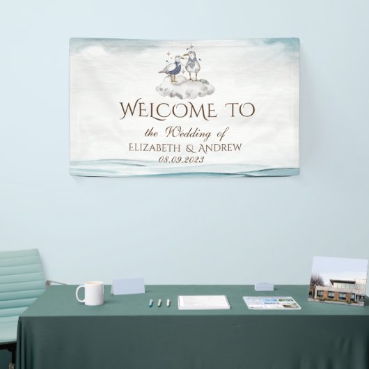 Seagulls Beach Hochzeit Banner (Messeveranstaltung)