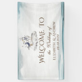 Seagulls Beach Hochzeit Banner (Vertikal)