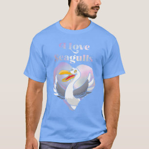 Seagulls Bird Lover I Liebe Seagulls Bird T-Shirt