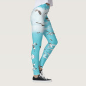 Seagulls Flying Sky Ocean Sea Theme Leggings (Rechts)