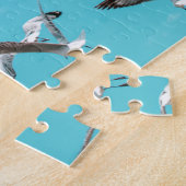 Seagulls Flying Sky Ocean Sea Theme Puzzle (Seite)