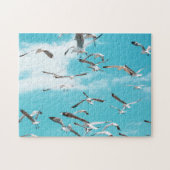 Seagulls Flying Sky Ocean Sea Theme Puzzle (Horizontal)