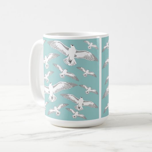 Seagulls Galore Tasse (Vorderseite Links)