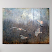 Seagulls Grunge Poster (Vorne)
