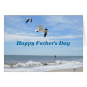 Seagulls Happy Father's Day Card (Vorderseite (Horizontal))