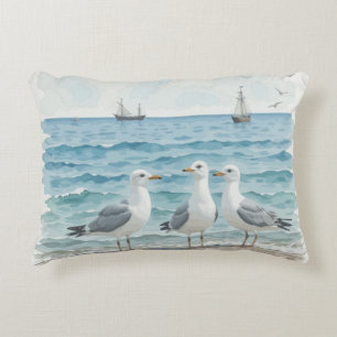 Seagulls im Meer Dekokissen
