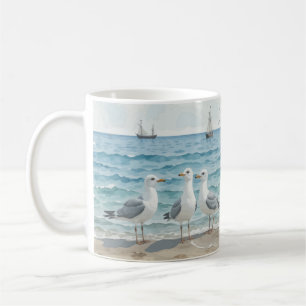Seagulls im Meer Kaffeetasse