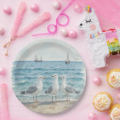 Seagulls im Meer Pappteller (Party)