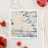 SeaGulls in Flight" Papier von Willowcatdesigns Serviette (Beispiel)