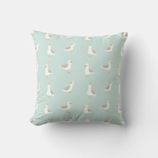 Seagulls in light teal kissen