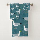 Seagulls Nautical Badhandtuch Set (Insitu)