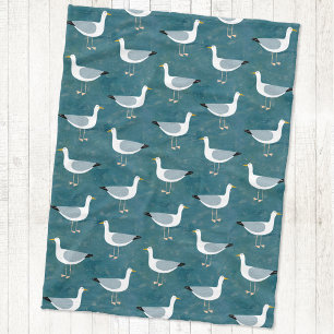 Seagulls Nautical Fleecedecke