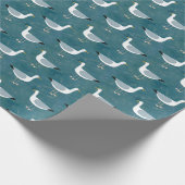Seagulls Nautical Geschenkpapier (Ecke)
