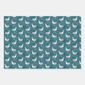 Seagulls Nautical Geschenkpapier Set (Vorderseite 3)