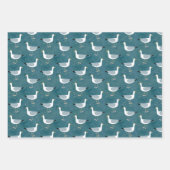 Seagulls Nautical Geschenkpapier Set (Vorderseite 2)