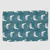 Seagulls Nautical Golfhandtuch (Horizontal)