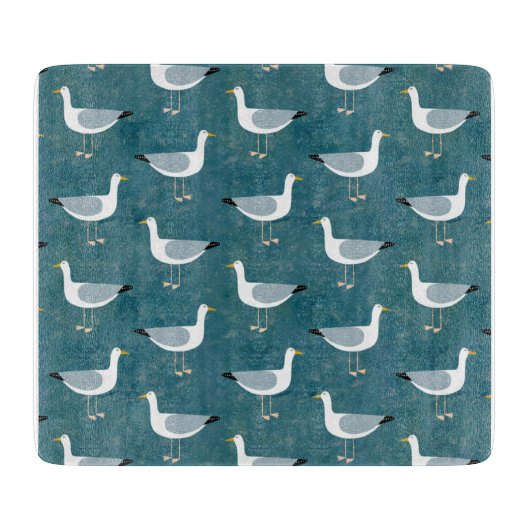 Seagulls Nautical Schneidebrett (Vorderseite)