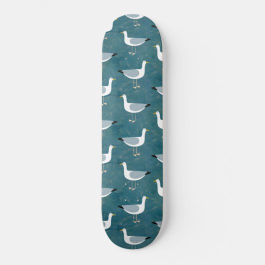 Seagulls Nautical Skateboard (Vorderseite)