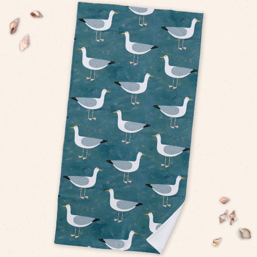 Seagulls Nautical Strandtuch