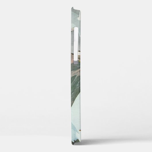 Seagulls Over Ocean Waves von Louis Agassiz Futes Case-Mate iPhone Hülle (Rückseite / Links)