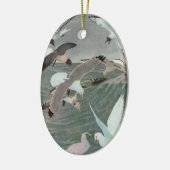 Seagulls Over Ocean Waves von Louis Agassiz Futes Keramikornament (Links)