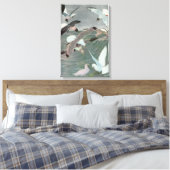Seagulls Over Ocean Waves von Louis Agassiz Futes Leinwanddruck (Insitu (Schlafzimmer))