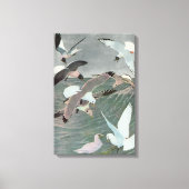 Seagulls Over Ocean Waves von Louis Agassiz Futes Leinwanddruck (Vorderseite)