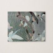 Seagulls Over Ocean Waves von Louis Agassiz Futes Puzzle (Horizontal)