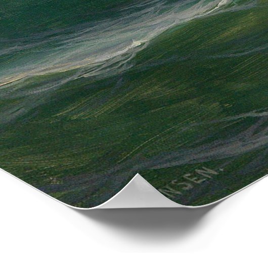 Seagulls Over Waves von Max Jensen Poster (Ecke)