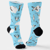 Seagulls Sea Birds Seaside Beach Theme Socken (Gewinkelt)