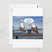 Seagulls sprechen postkarte (Vorne/Hinten)