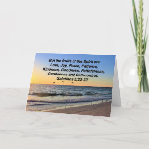 SEAGULLS UND SONNENGALATIANER 5:22 GREETINGKARTE KARTE