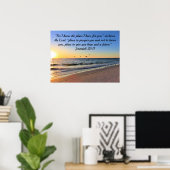 SEAGULLS UND SUNRISE JEREMIAH 29:11 BIBLE VERSE POSTER (Heimbüro)