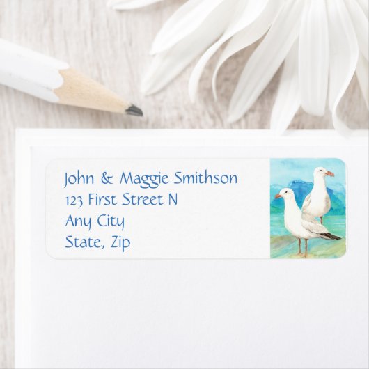 Seagulls - Wasserfarbvogel - Anschrift (Insitu)