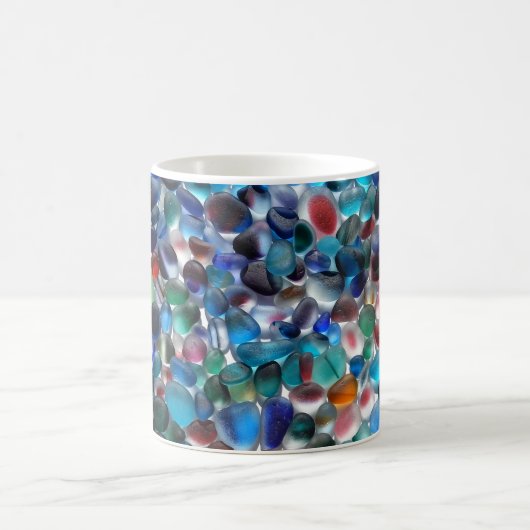 Seaham Regenbogen Multis Seeglas-Tasse Kaffeetasse (Mittel)