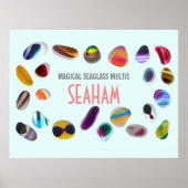 Seaham Sea Glass Multis Poster (Vorne)