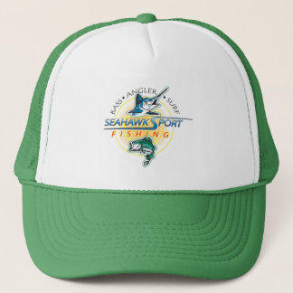 SeaHawk Fischen-Hut mit Logo Truckerkappe