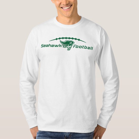 Seahawk Fußball-lange Hülse T-Shirt (Vorderseite)