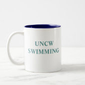 Seahawk, UNCW SCHWIMMEN Zweifarbige Tasse (Links)