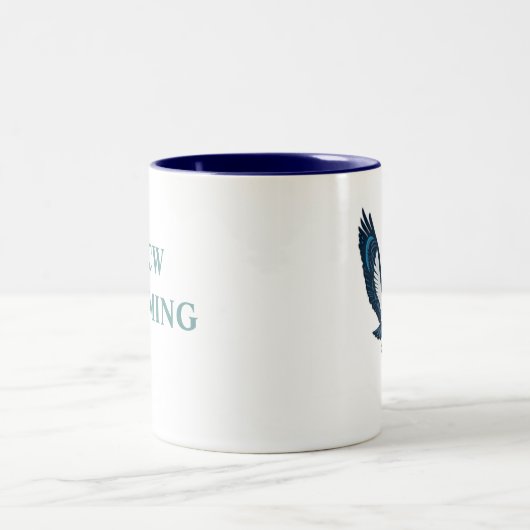 Seahawk, UNCW SCHWIMMEN Zweifarbige Tasse (Mittel)