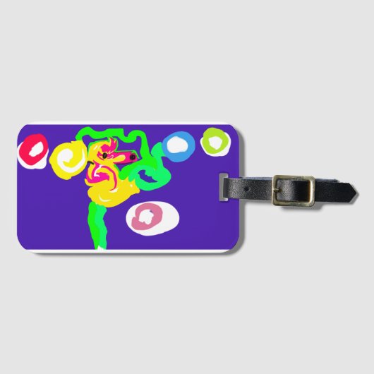 Seahorse art king  gepäckanhänger (Vorderseite (Horizontal))