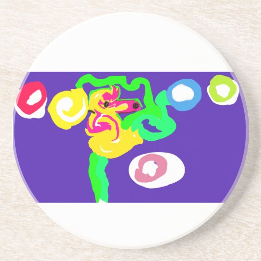 Seahorse art king  getränkeuntersetzer (Vorne)