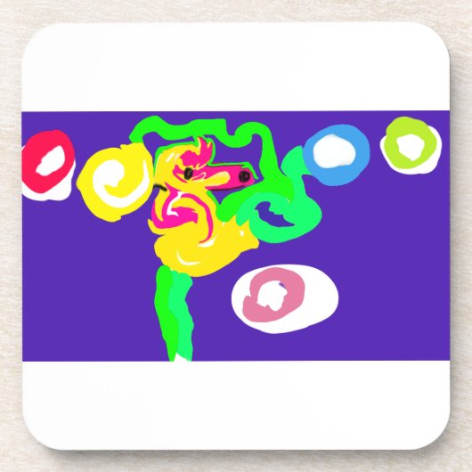 Seahorse art king  getränkeuntersetzer (Vorderseite)