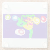 Seahorse art king  glasuntersetzer (Rückseite)